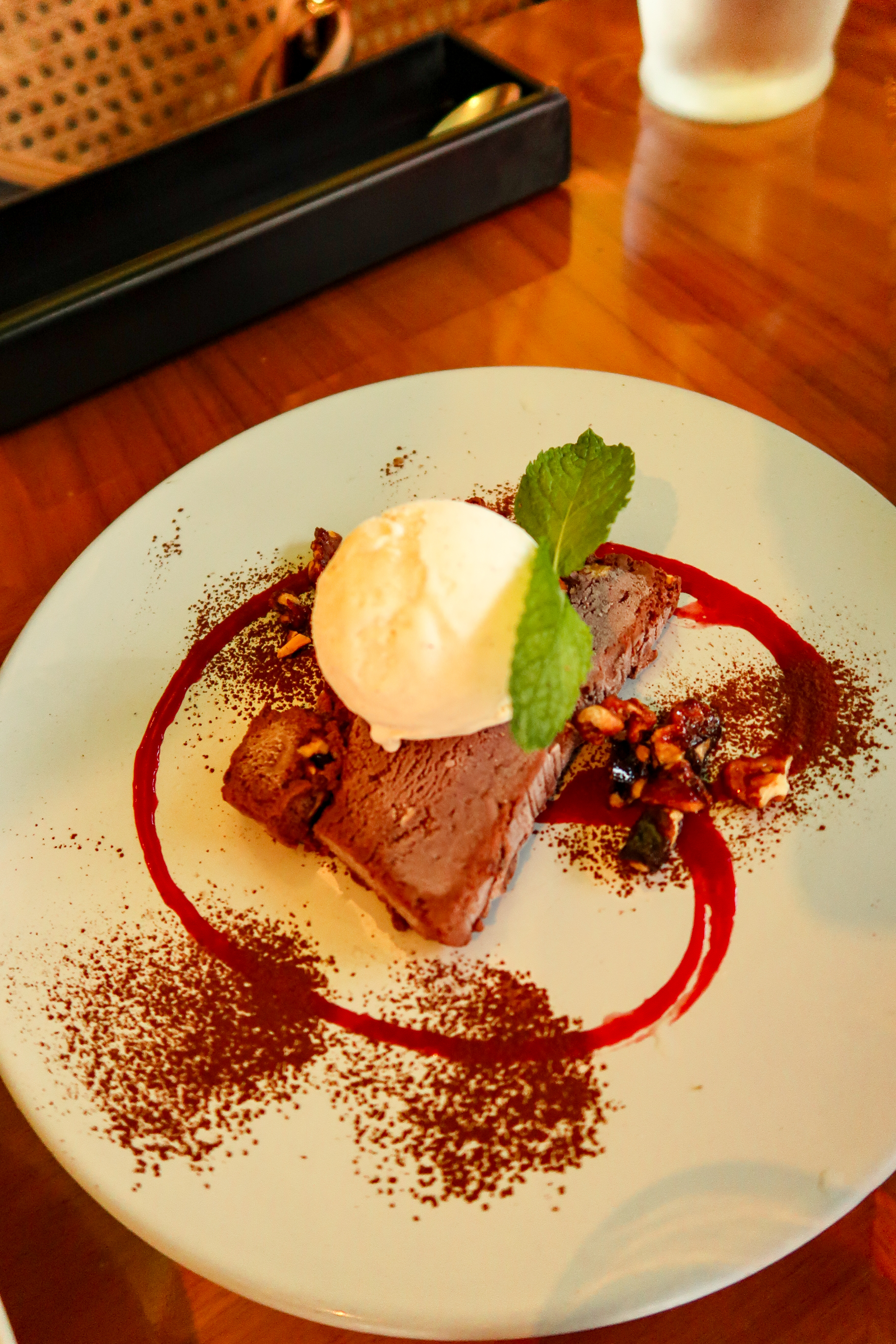 Chocolate Cassata dessert at RIGO