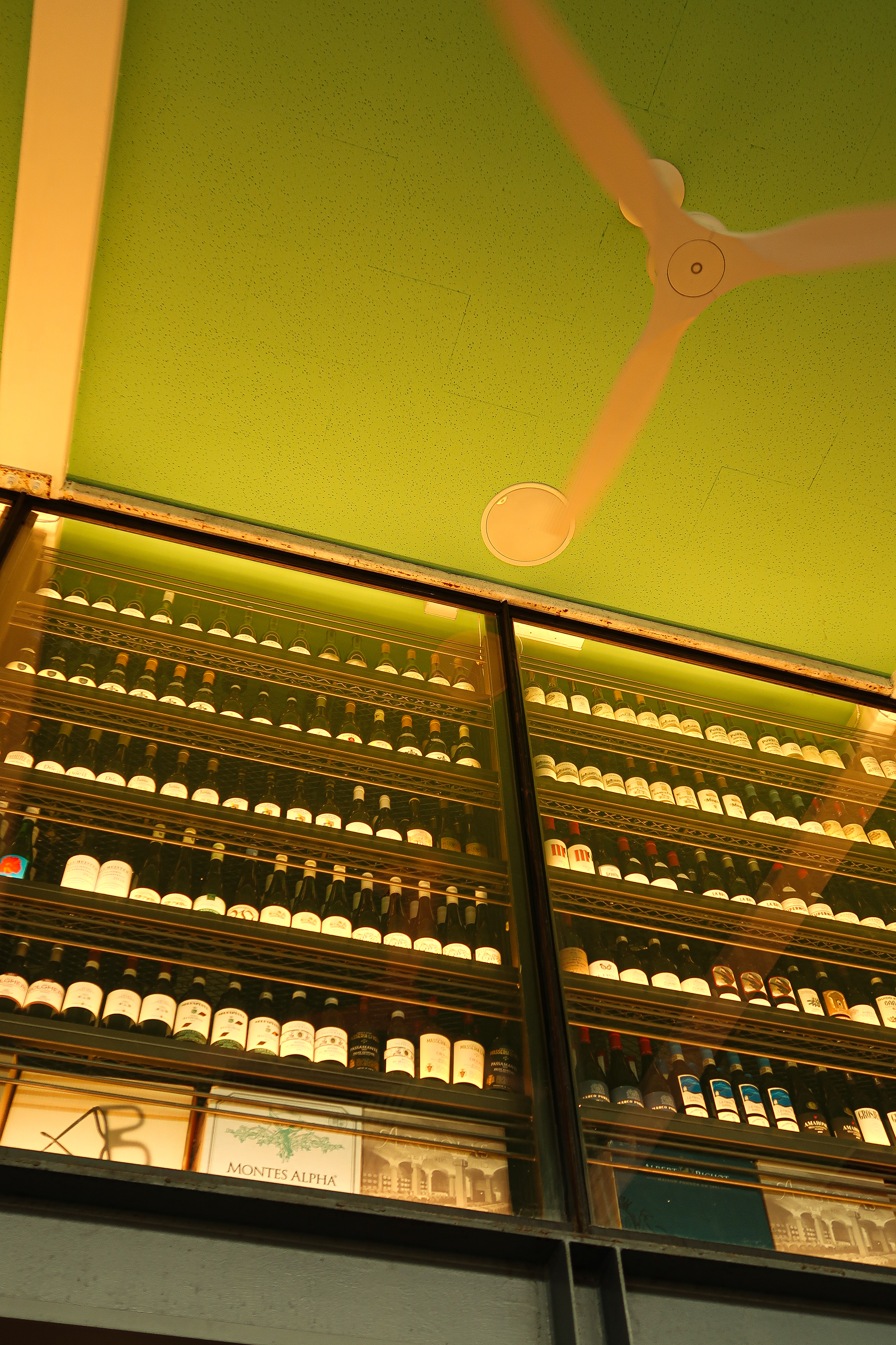 RIGO wine wall and interior details